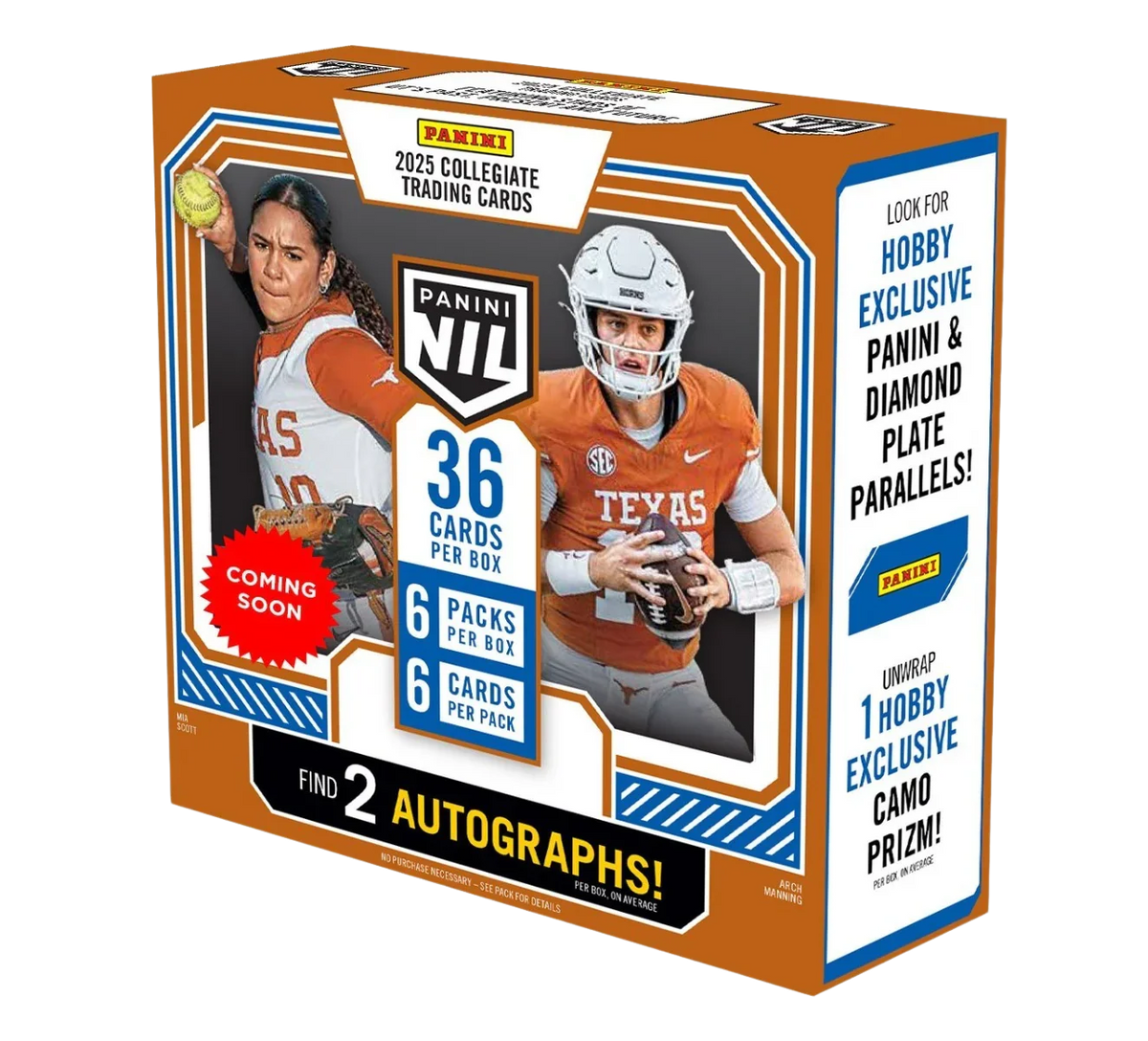 2025 Panini University of Texas NIL - Hobby Box Main image