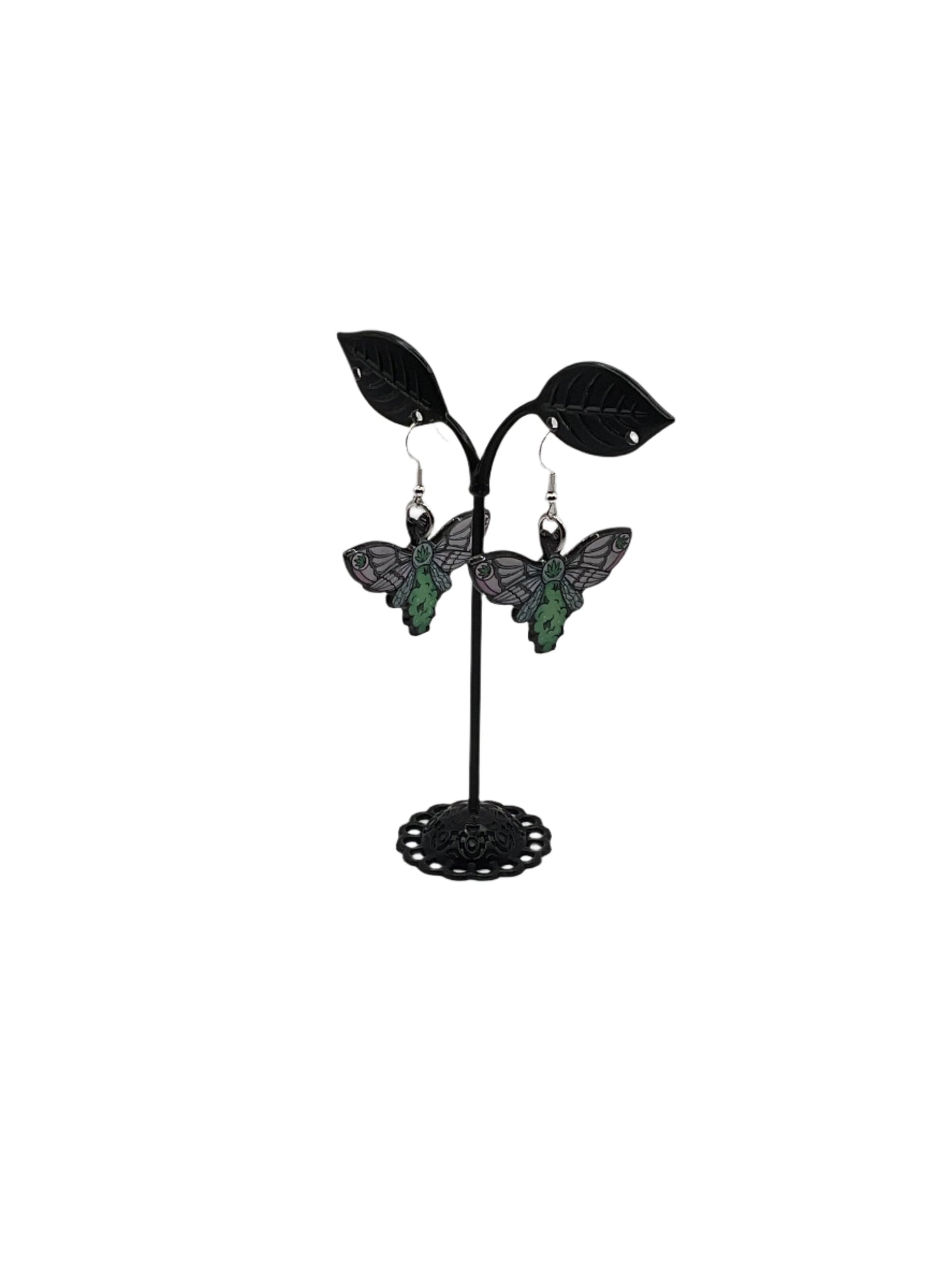 Bud butterfly earrings