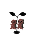 Pink Dinosaur Earrings