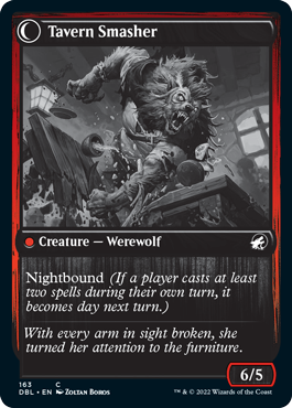 Tavern Ruffian // Tavern Smasher (DBL-163) - Innistrad: Double Feature: (Double Faced Transform)