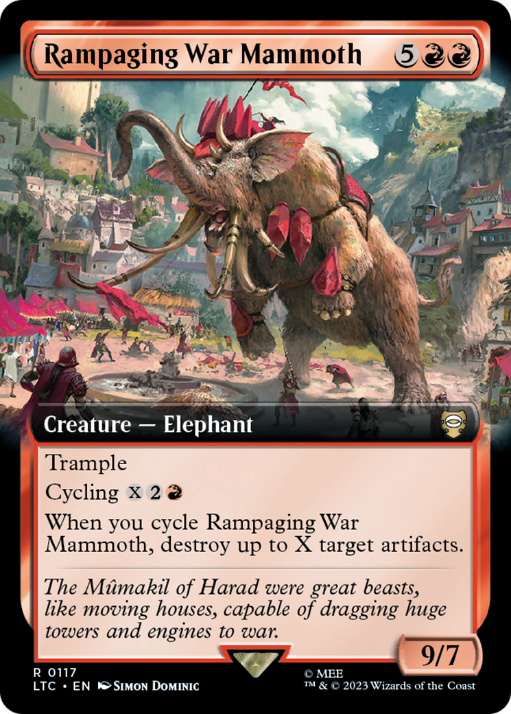 Rampaging War Mammoth (LTC-117) - Tales of Middle-earth Commander: (Extended Art)