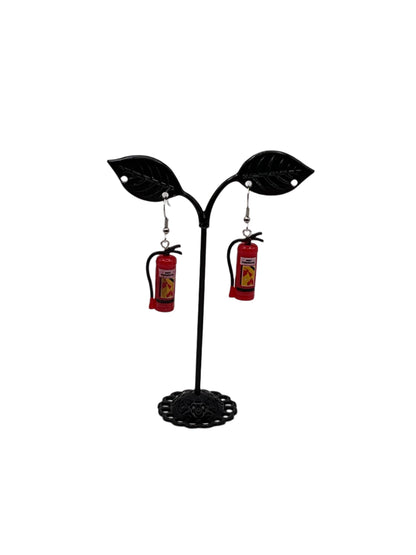 Fire Extinguisher Earrings