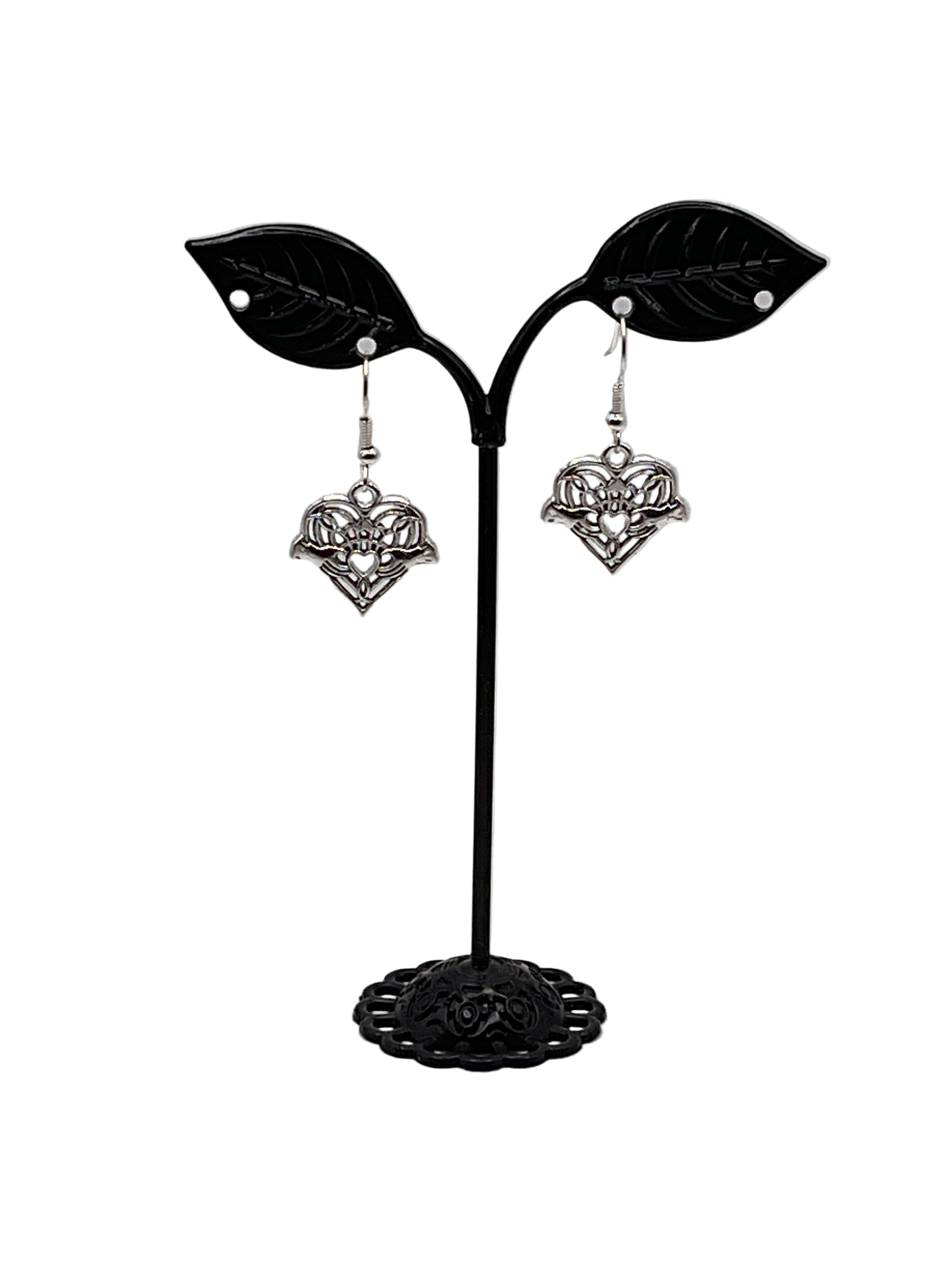 Filagree Heart Earrings