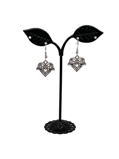 Filagree Heart Earrings