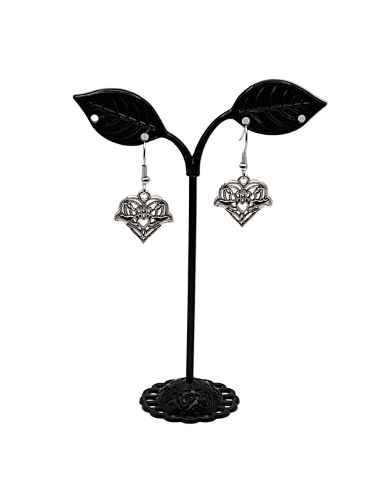 Filagree Heart Earrings