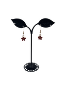 Red Flower Earrings
