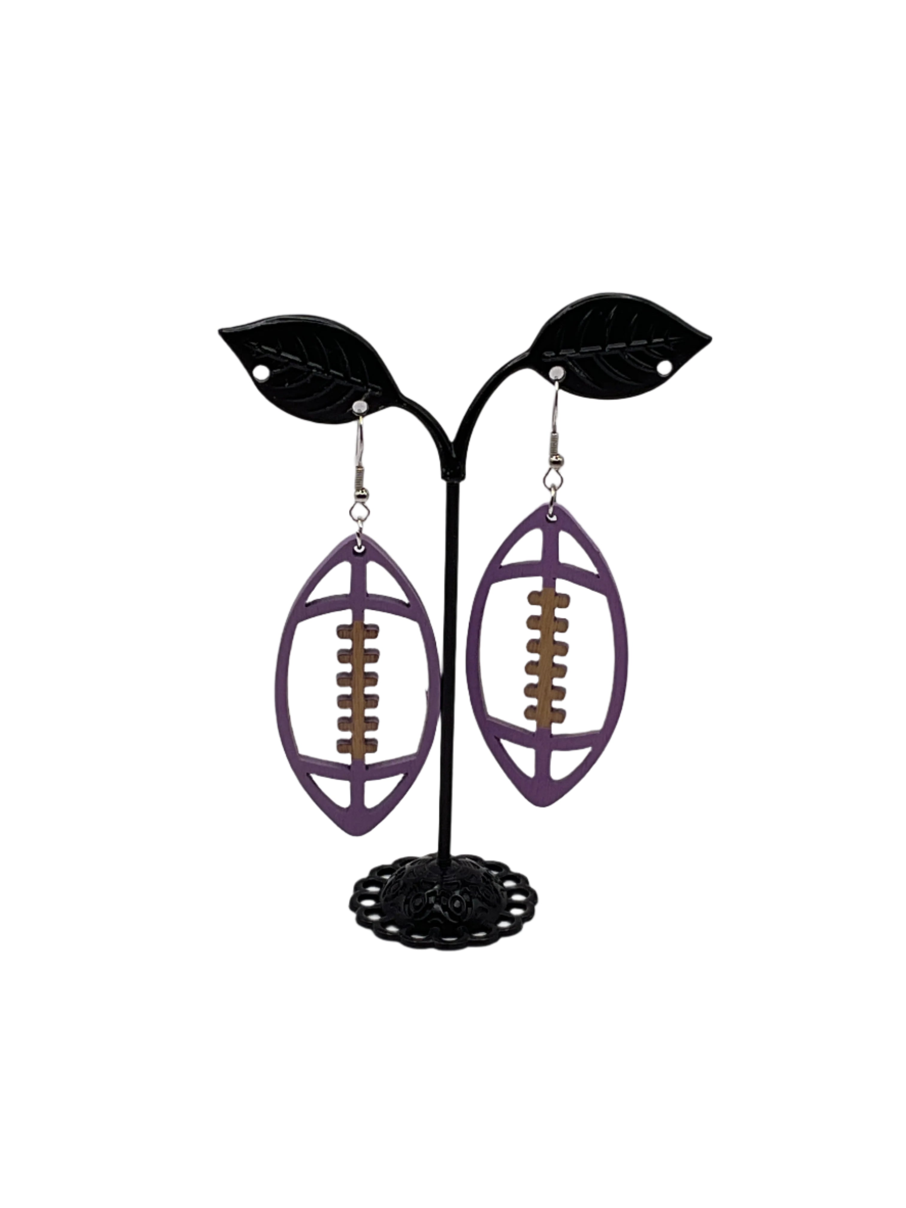 Football earrings