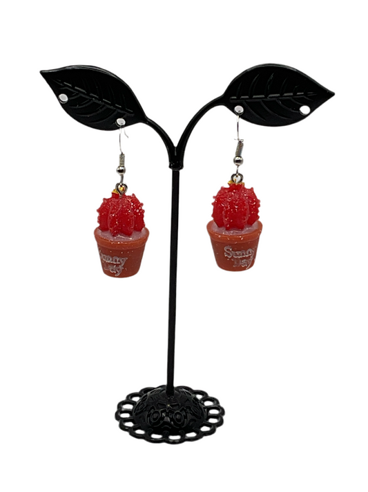 Cactus earrings