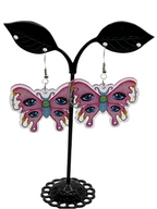 Pink Butterfly earrings