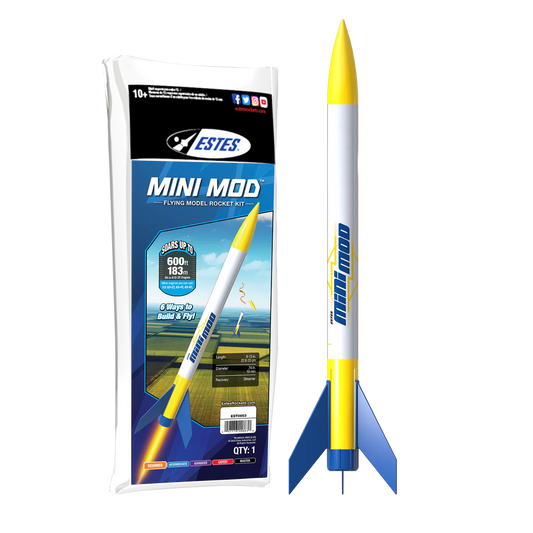 ESTES Mini Mod™Rocket-Building Kit, Advanced Flying-Rocket-Model Kit for Ages 10+