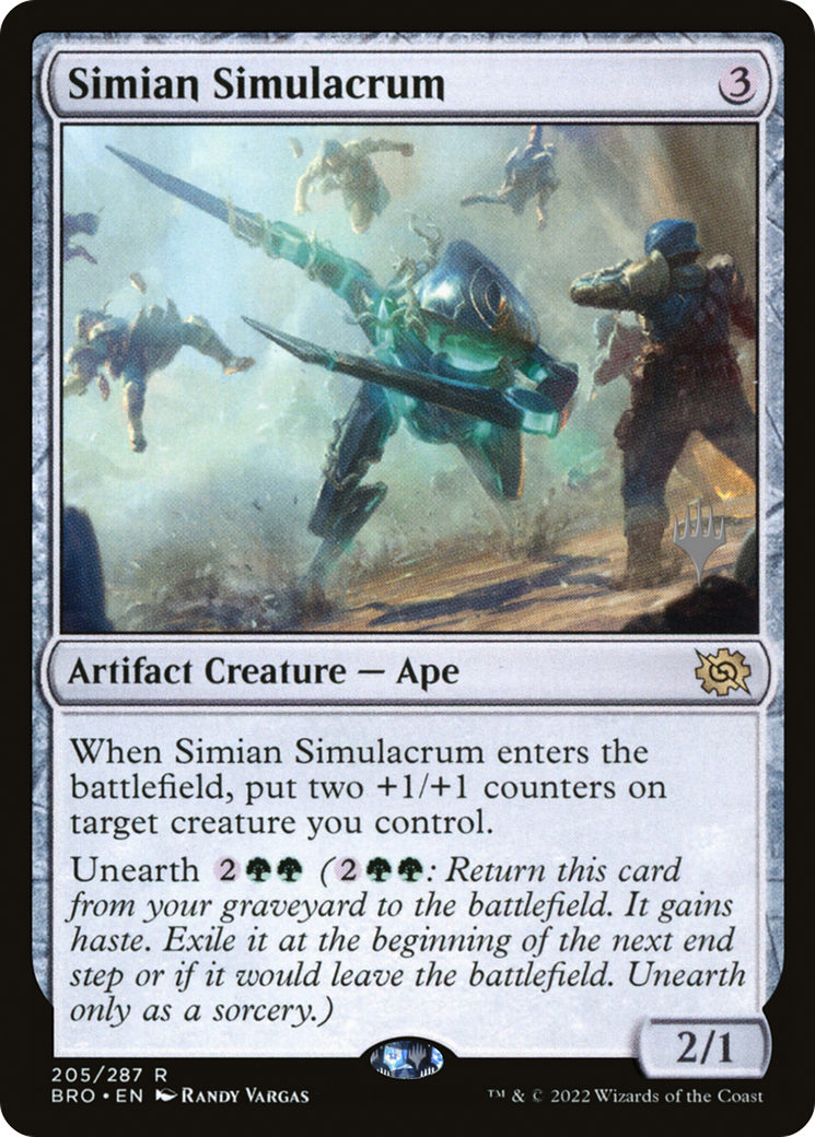 Simian Simulacrum (PPBRO-205P) - The Brothers' War Promos