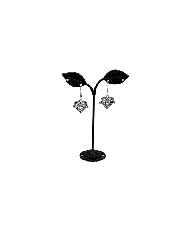 Filagree Heart Earrings