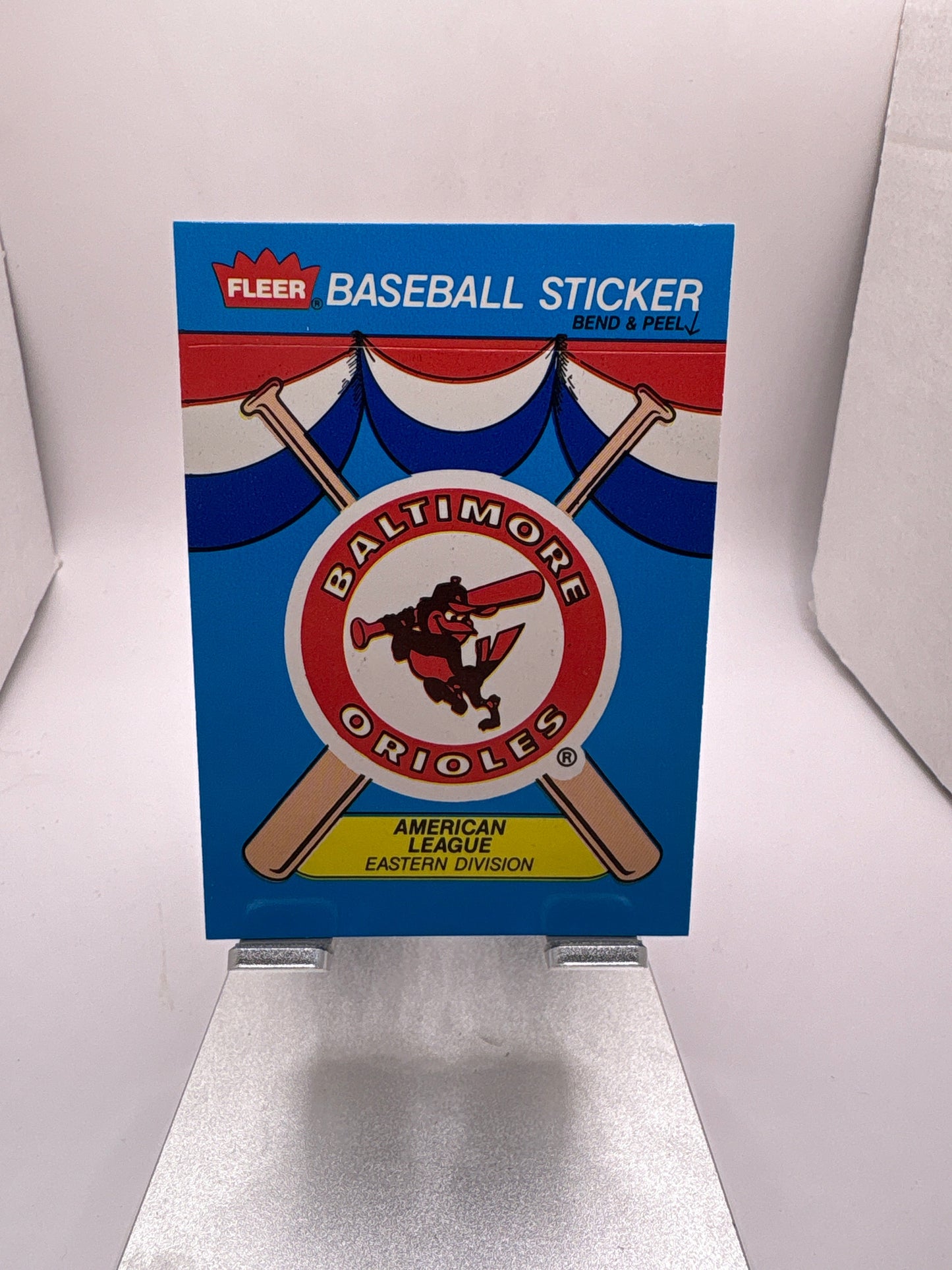 Fleer Baltimore Orioles Baseball Sticker Sports Card