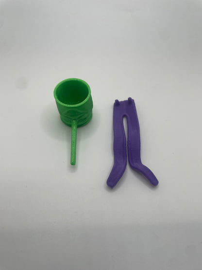 Vintage Kenner DC Super Powers Joker Hammer & Coat Tail 1984 Repro Part Batman