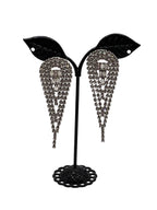 Shiny tear drop earrings