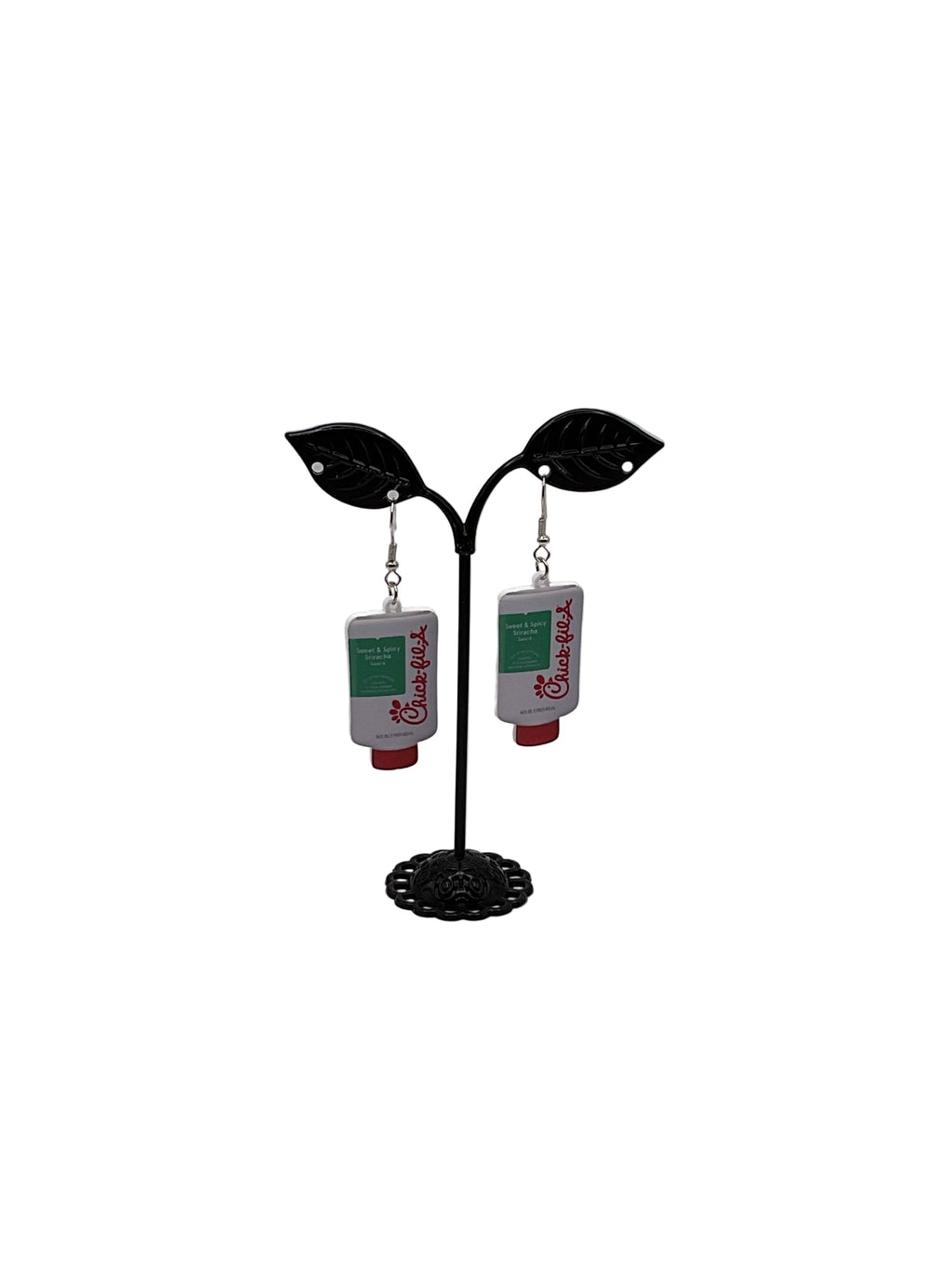 Chick-fil-A sauce earrings