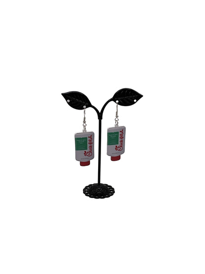 Chick-fil-A sauce earrings