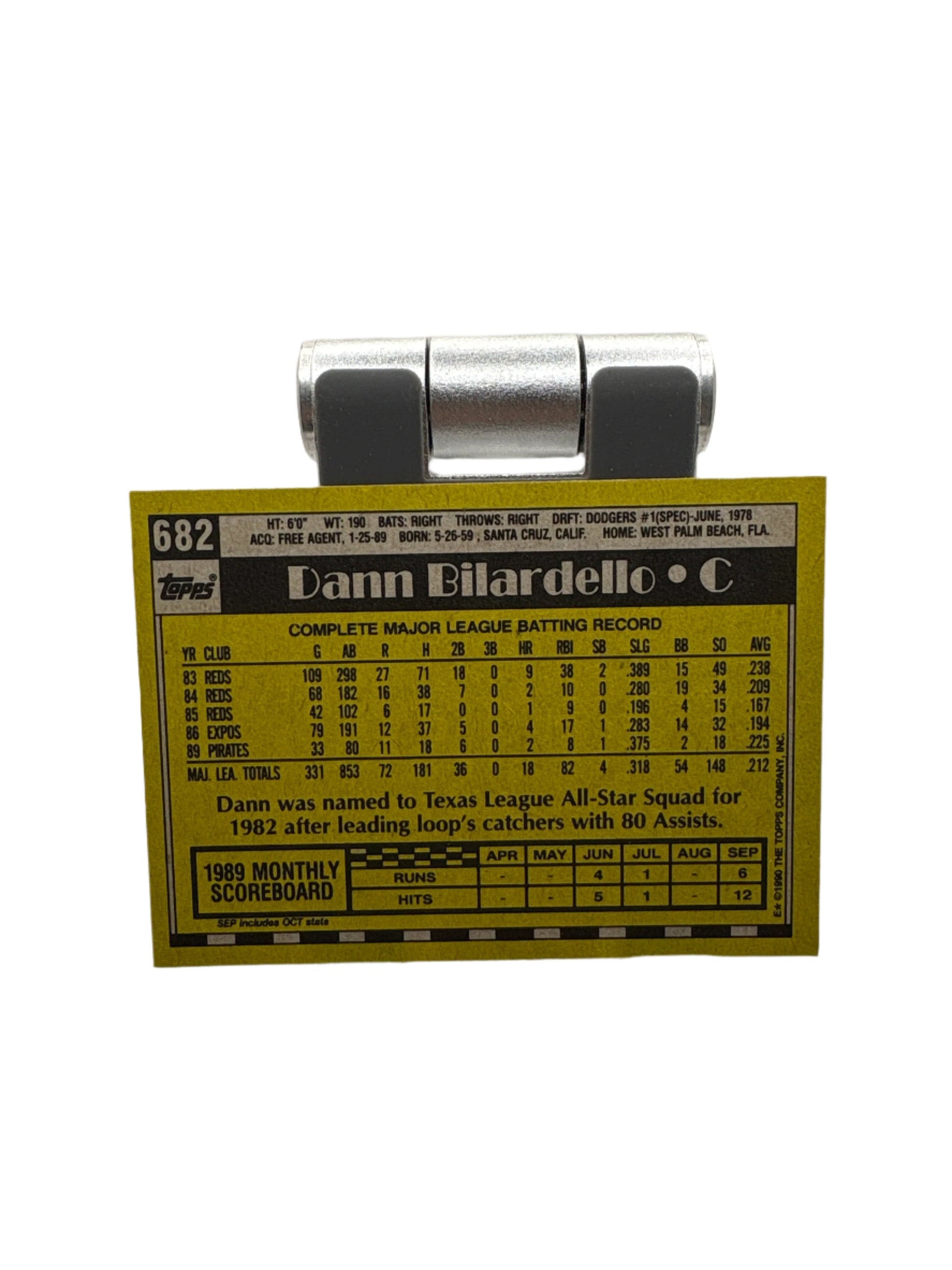 Topps Dann Bilardello