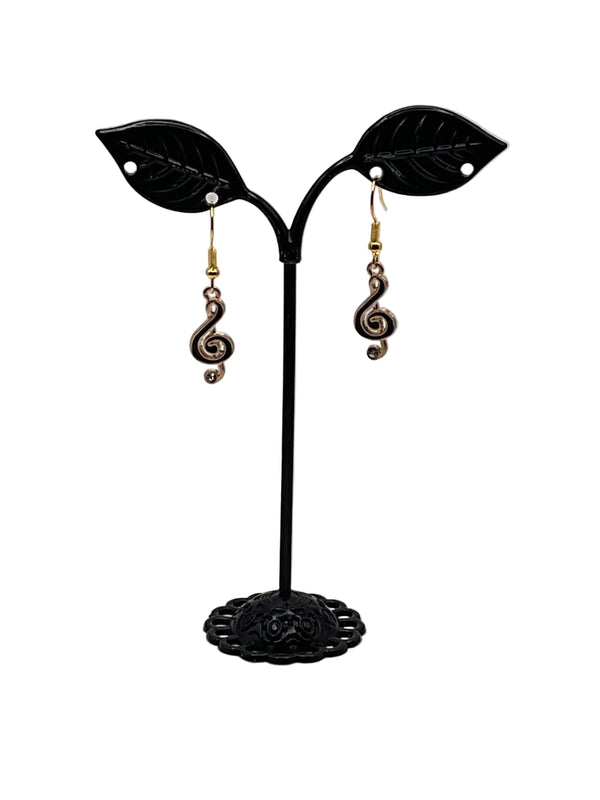 Musical instruments and note earrings