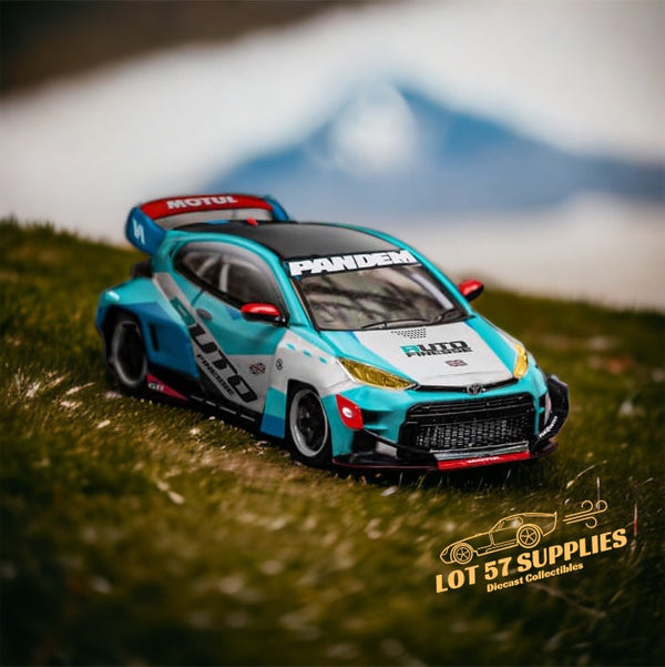 Fuji Toyota Yaris GR Auto Finesse Blue #99 1:64 - Collectors World Toys