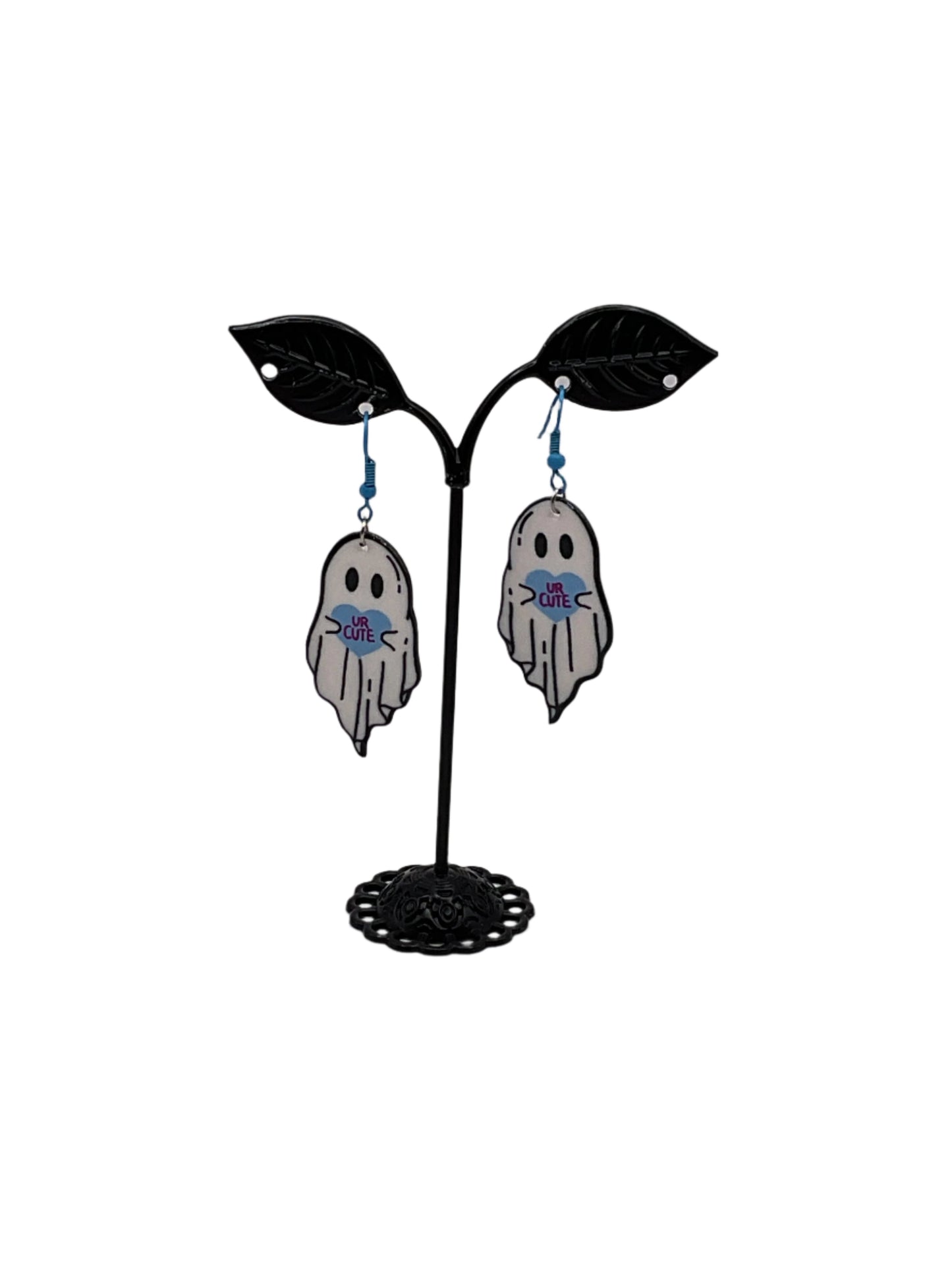 White Ghost Earrings