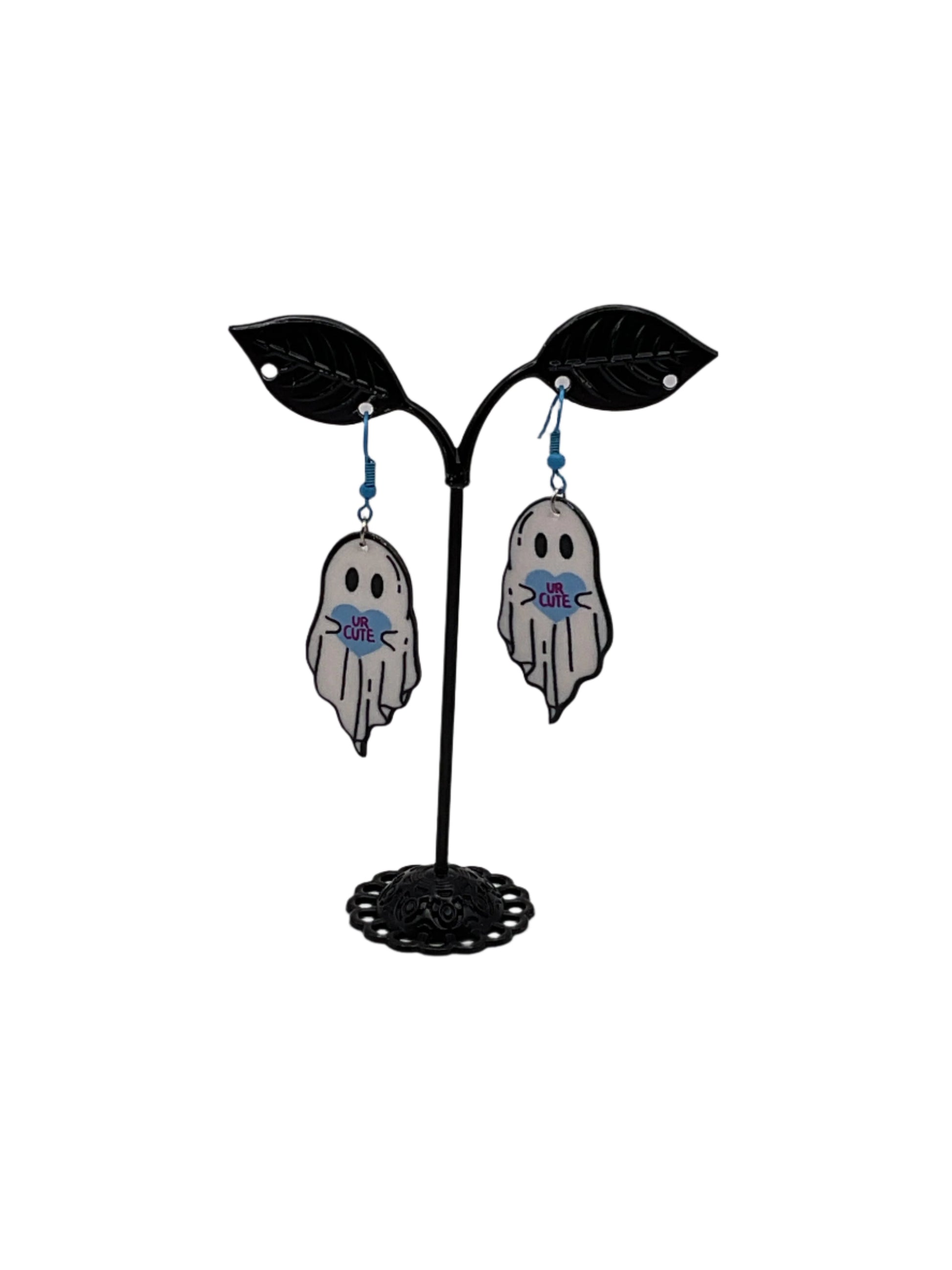 White Ghost Earrings