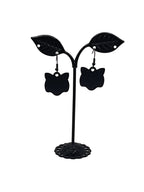 Cat Head Tag Earrings
