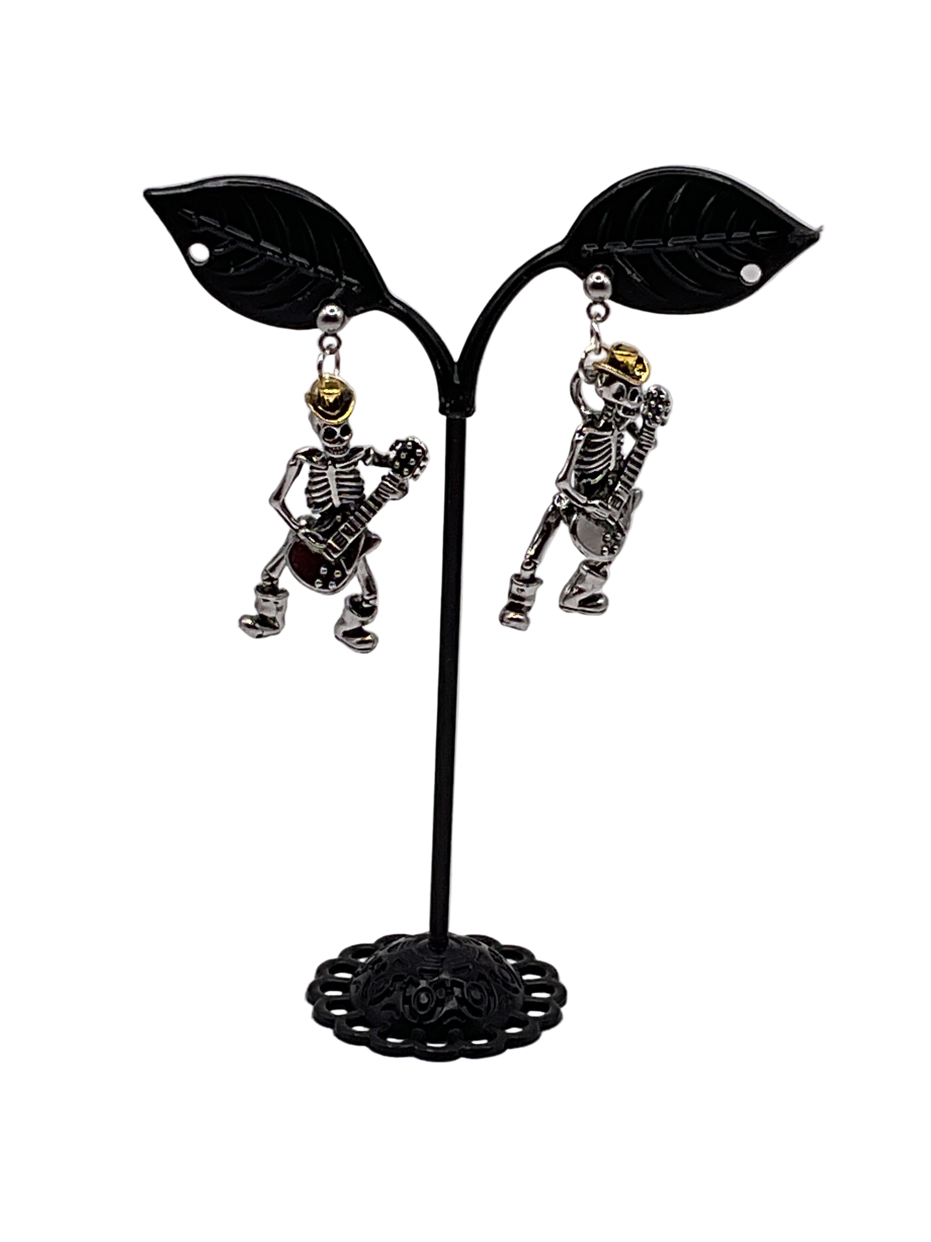 Cowboy skeleton earrings Main image