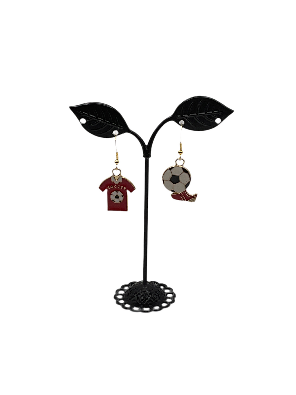 Soccer earrings