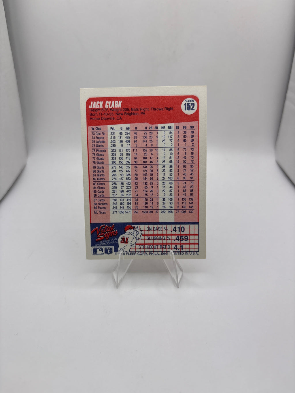 Fleer Jack Clark