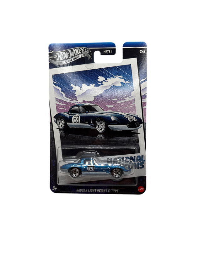 Hot Wheels Jaguar Lightweight E-Type Diecast Blue Hover Image