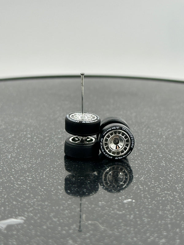 Rubber Wheels for Diecast Scale 1/64