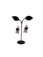 Bunny astronaut earrings