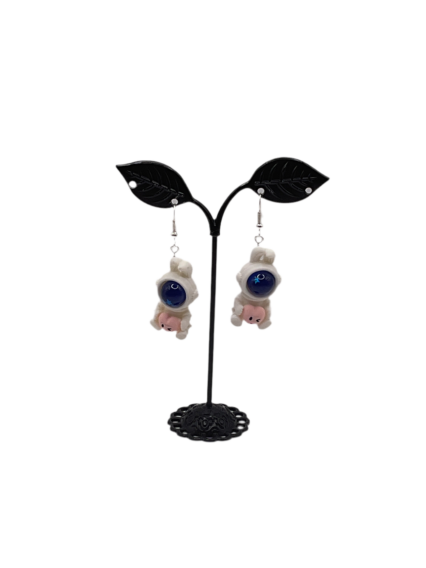 Bunny astronaut earrings