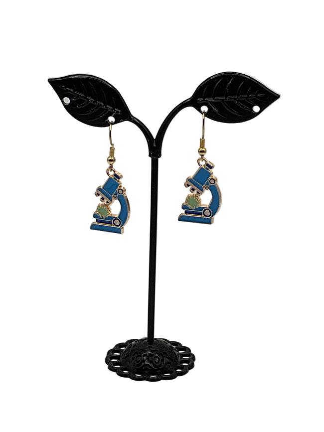 Microscope earrings Hover Image