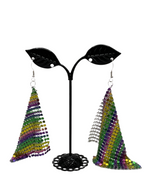 Metal Chain Sheet Earrings