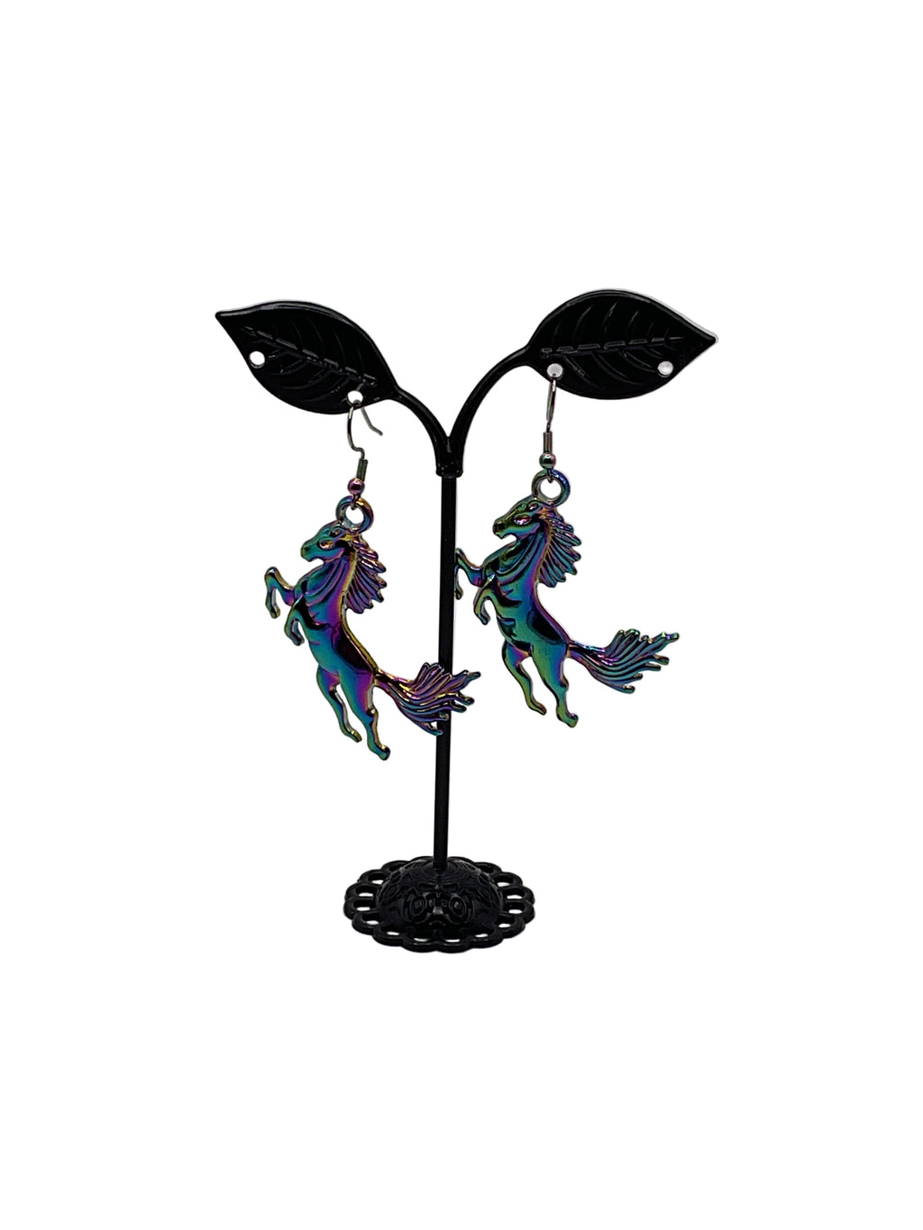 Rainbow  horse earrings