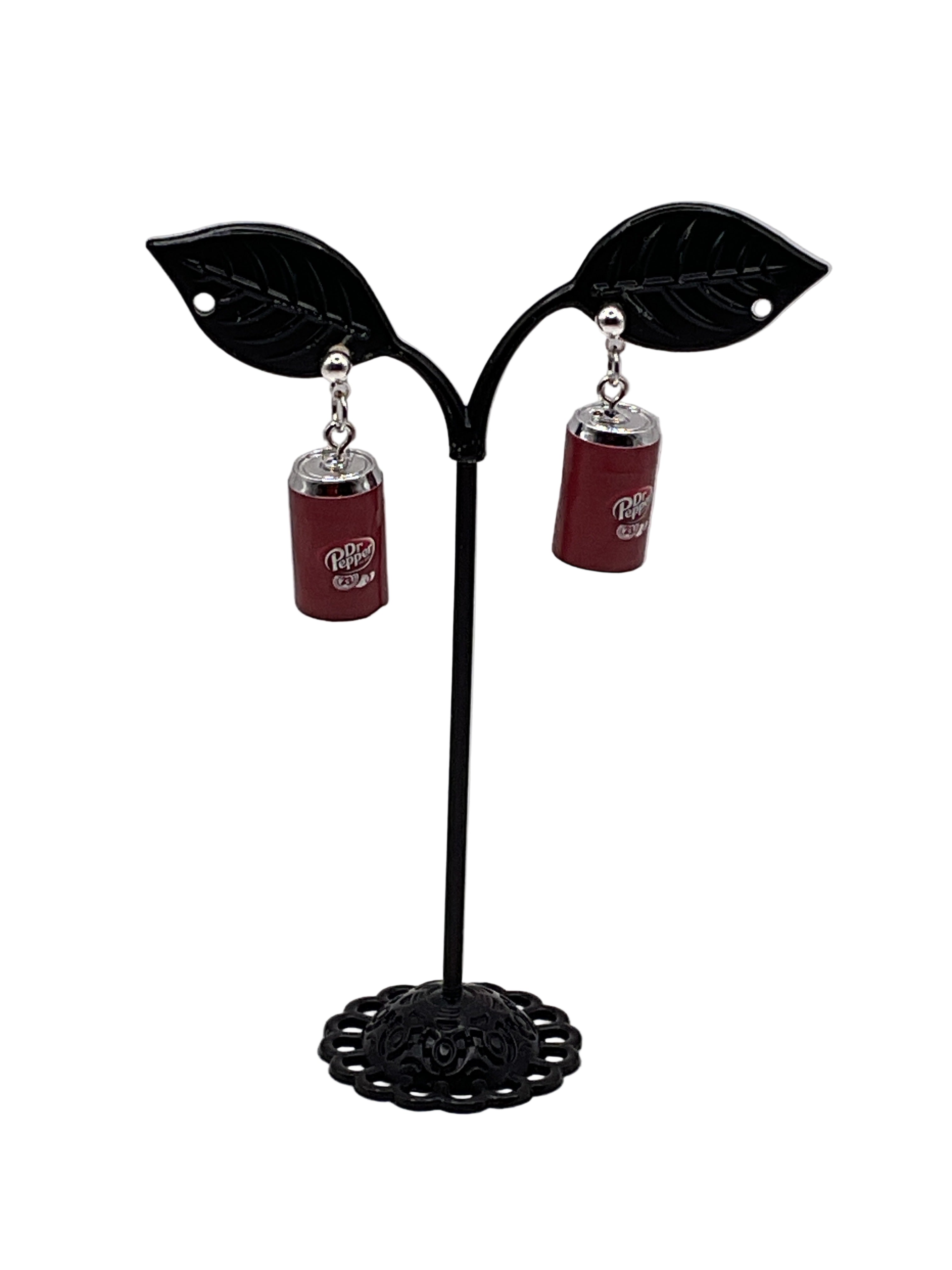 Dr. Pepper Earrings