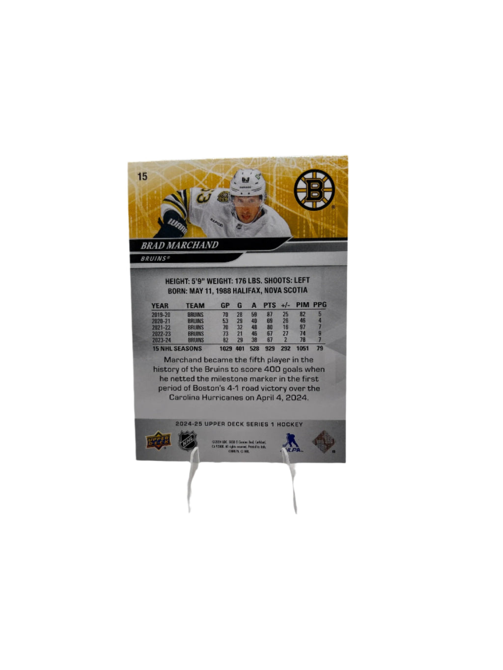 Upper Deck Brad Marchand