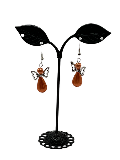Angel Earrings Burnt Orange