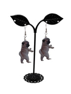 Pug meme earrings