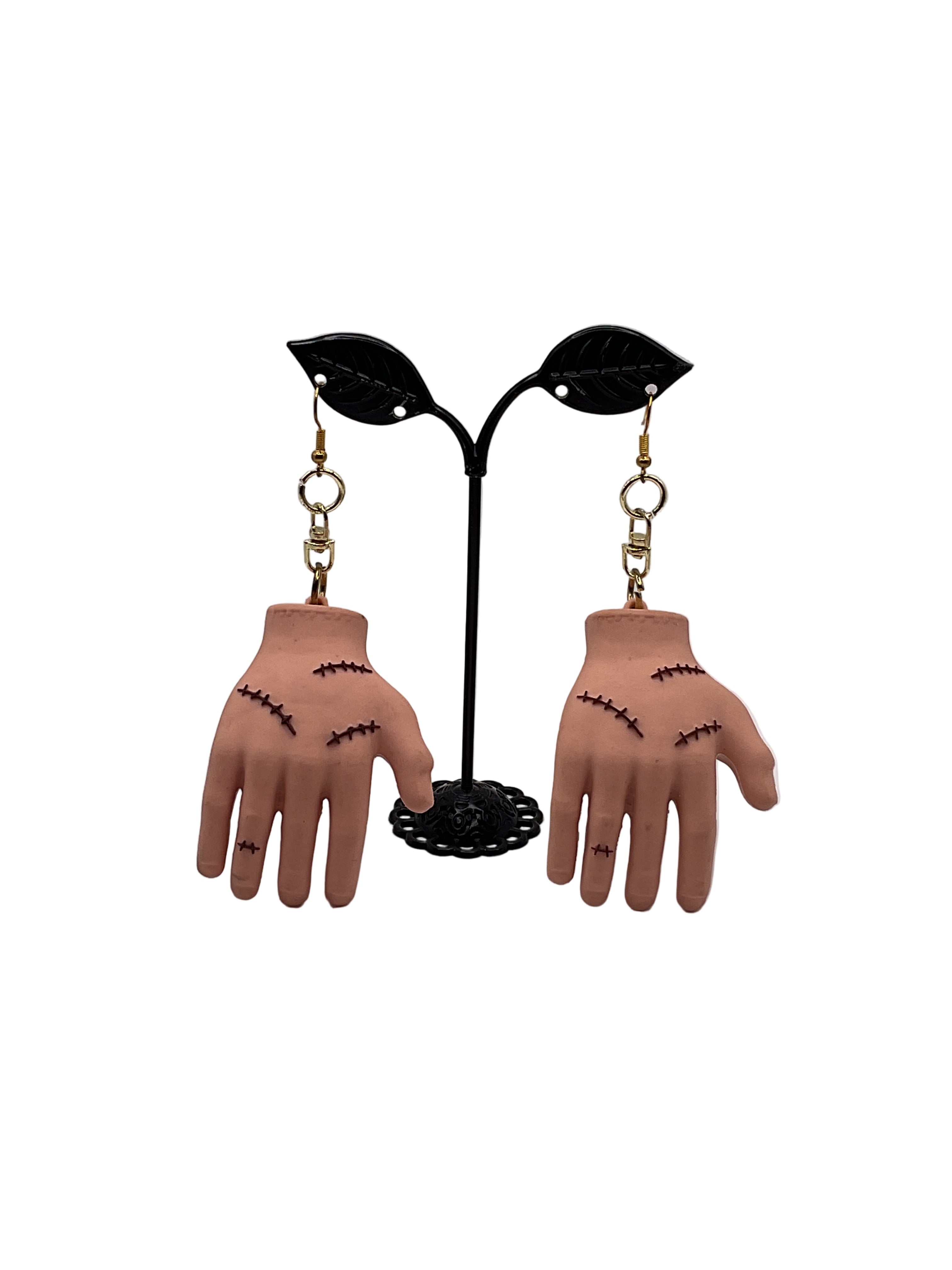 Frankenstein Hand Earrings