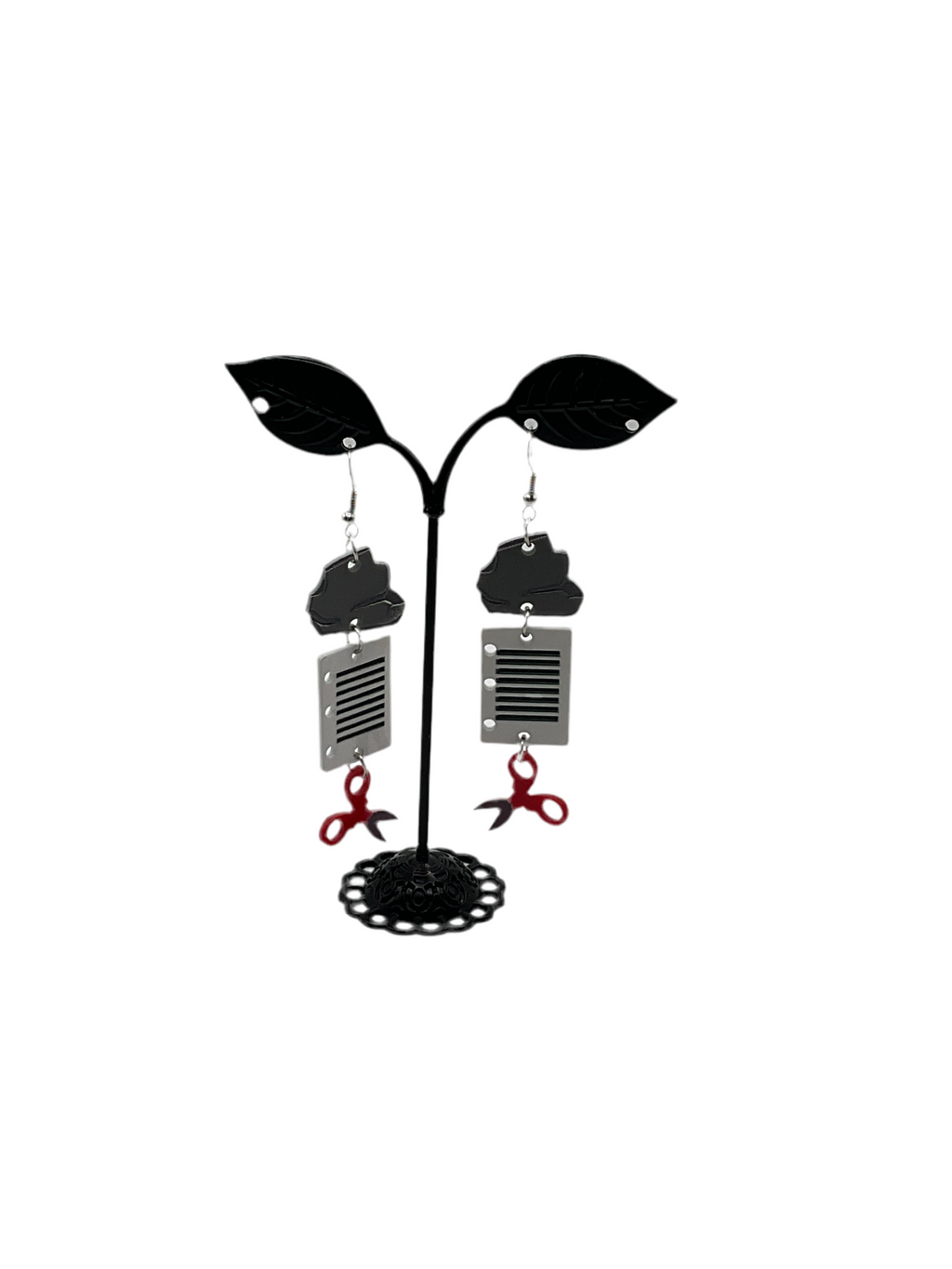 Rock Paper Scissor Earrings