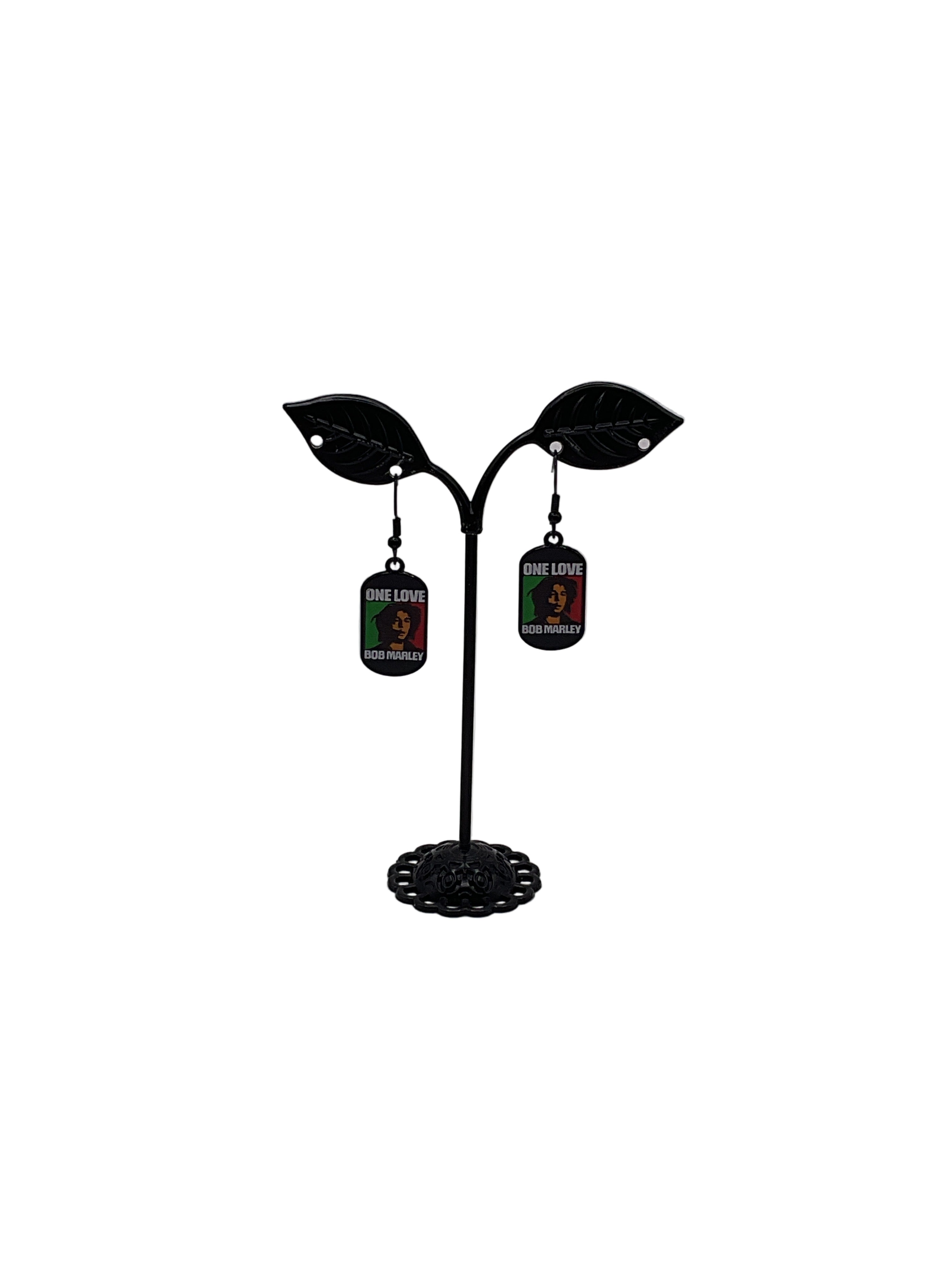 Bob Marley Earrings Secondary image