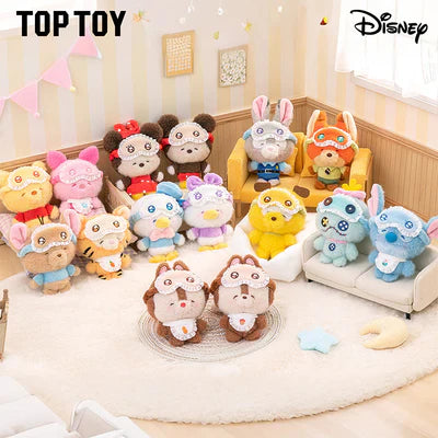 [In Stock] MINISO Disney Squinting Sleepwear Series Plush Keychains Gift Blind Box Main image