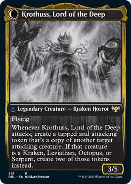 Runo Stromkirk // Krothuss, Lord of the Deep (DBL-513) - Innistrad: Double Feature: (Double Faced Transform)