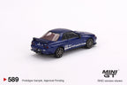 Mini-GT Nissan Skyline GT-R Top Secret VR32 Metallic Blue #589 1:64 MGT00589 - Collectors World Toys