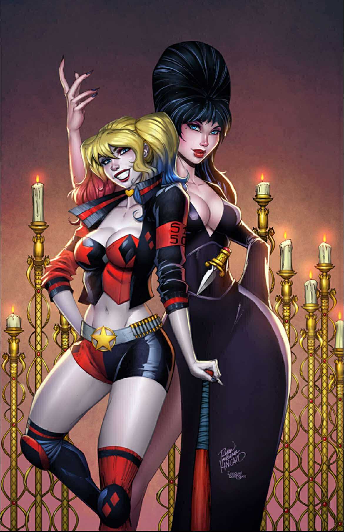 Harley Quinn X Elvira #1 - NYCC 2025 Exclusive Ryan Kincaid Variant (10/21/25) Main image