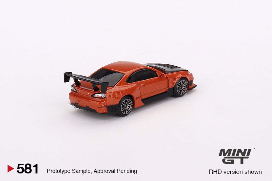 Mini-GT Nissan Silvia S15 D-MAX Metallic Orange #581 1:64 MGT0581 - Collectors World Toys
