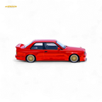 DCM BMW M3 E30 in Red - Gold Wheels 1:64
